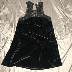 Urban Outfitters Ecote Lace and Velvet Swing Dress